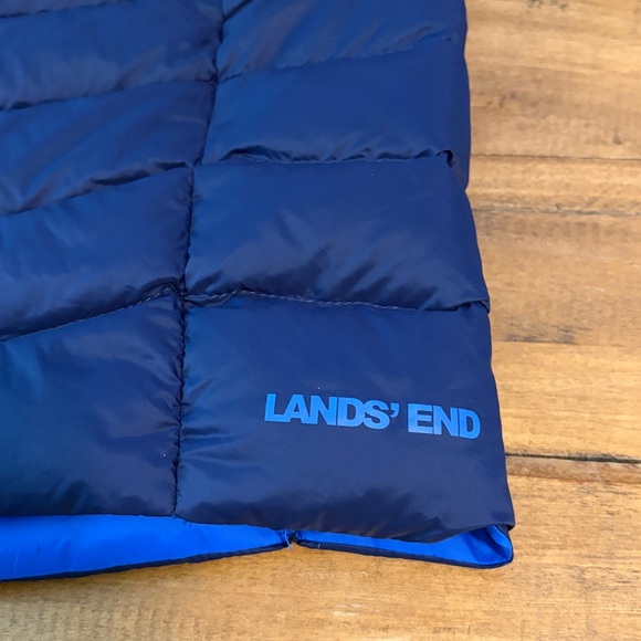 Lands' End Navy Blue Down 90% Puffer Vest, size M - Picture 5 of 10